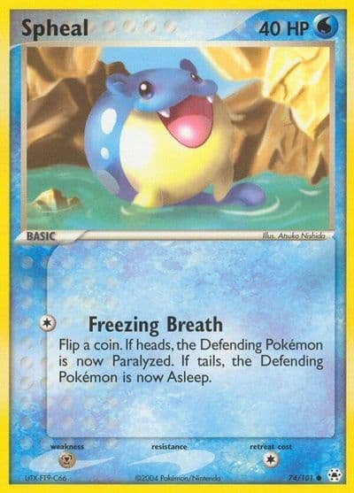 Spheal Hidden Legends Pokemon card