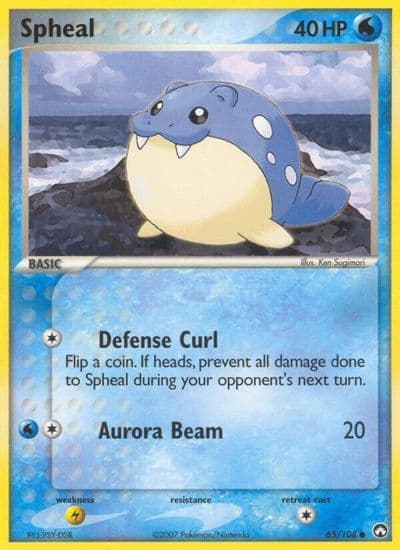 Spheal Power Keepers Pokemon card