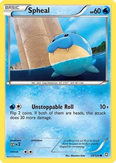 Spheal Dragons Exalted Pokemon card