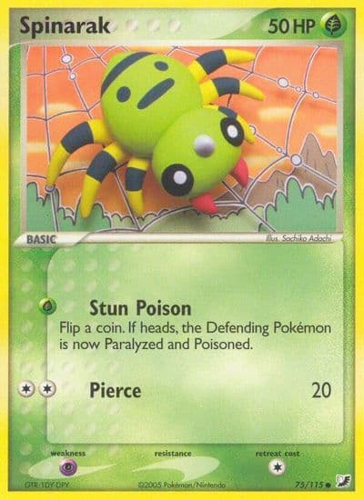 Spinarak Unseen Forces Pokemon card