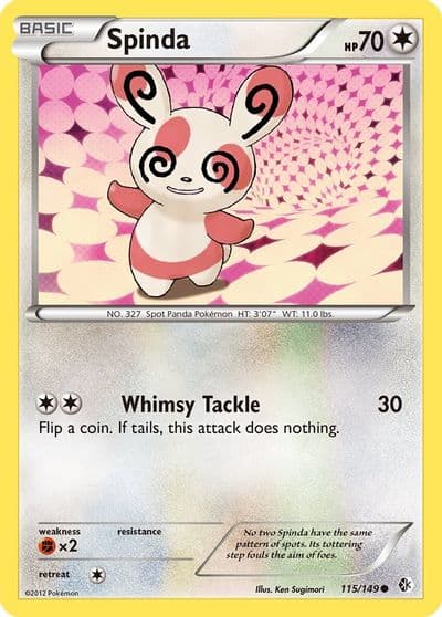 Spinda Boundaries Crossed Pokemon card
