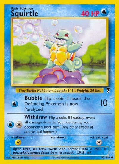 Squirtle Legendary Collection Pokemon card