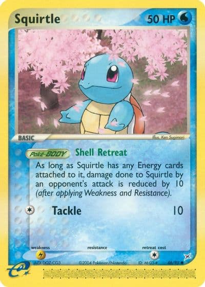 Squirtle Team Magma vs Team Aqua Pokemon card