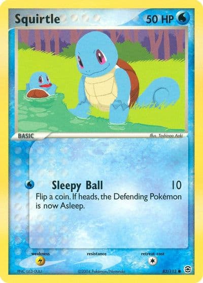 Squirtle FireRed & LeafGreen Pokemon card