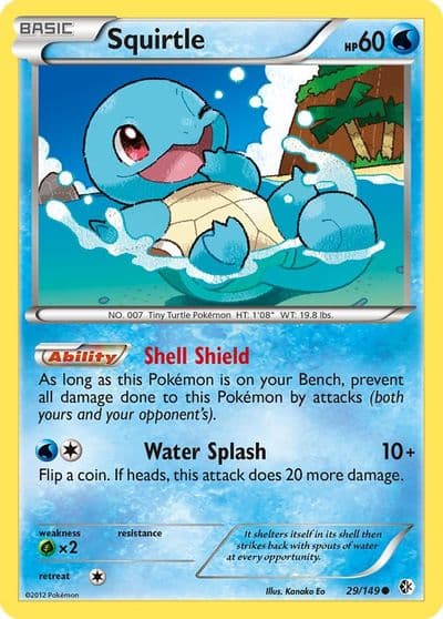 Squirtle Boundaries Crossed Pokemon card
