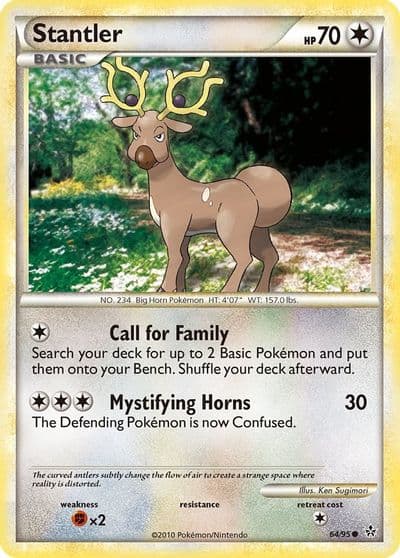 Stantler Unleashed Pokemon card