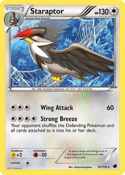 Staraptor Plasma Freeze Pokemon card