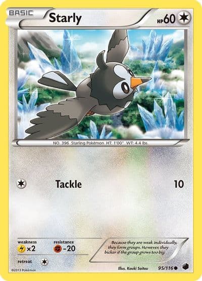 Starly Plasma Freeze Pokemon card
