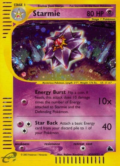 Starmie (H28) Skyridge Pokemon card