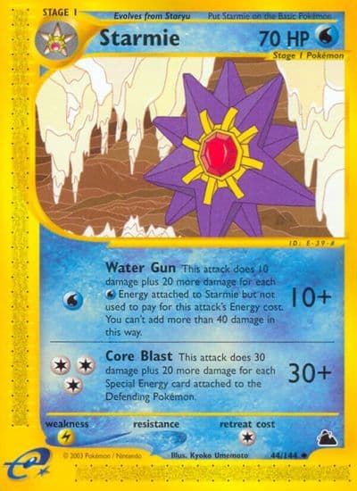 Starmie (44) Skyridge Pokemon card