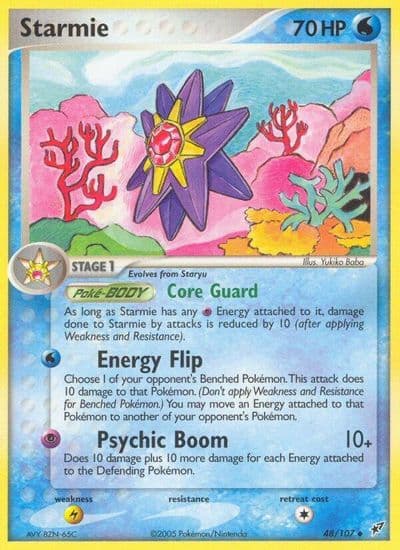 Starmie Deoxys Pokemon card