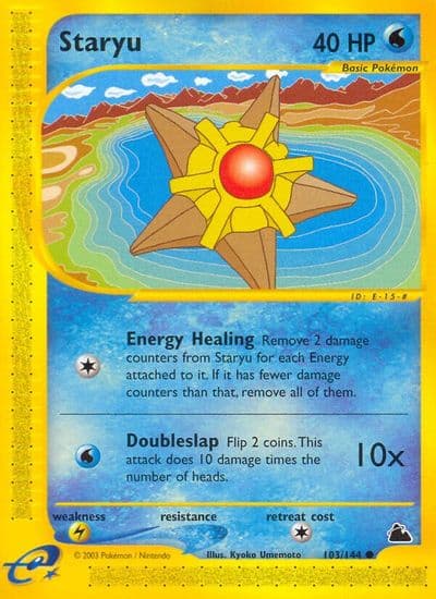 Staryu (103) Skyridge Pokemon card