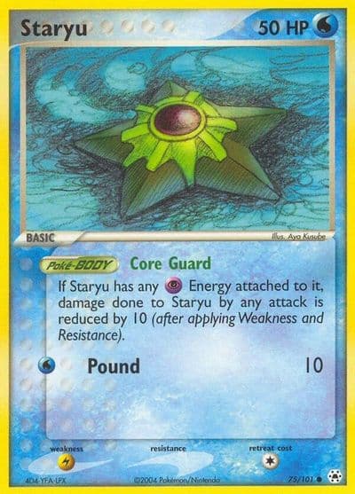 Staryu Hidden Legends Pokemon card