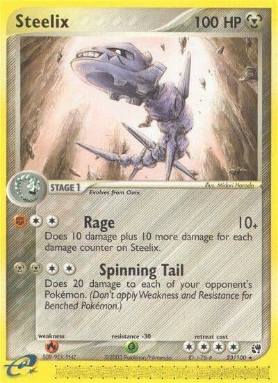 Steelix Sandstorm Pokemon card