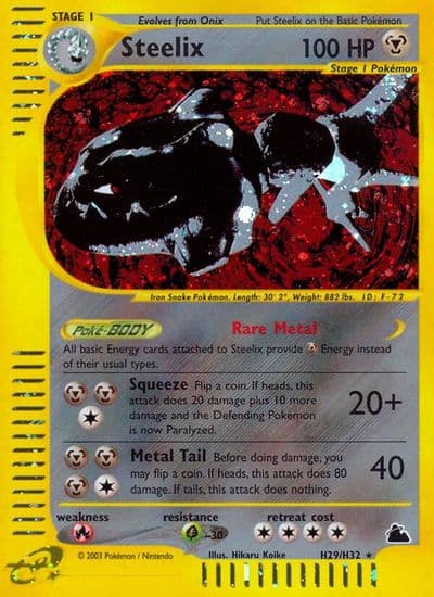 Steelix (H29) Skyridge Pokemon card