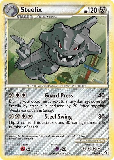 Steelix Unleashed Pokemon card