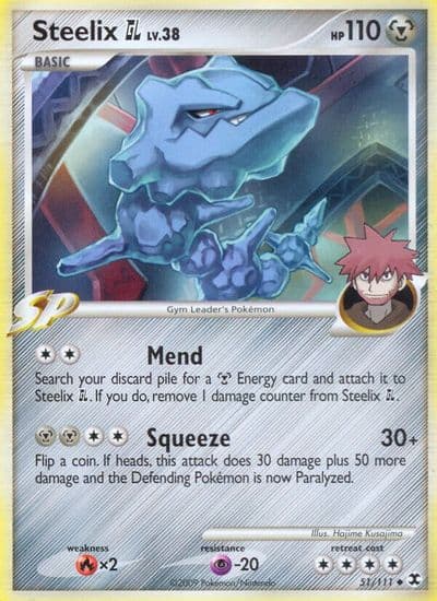 Steelix GL Rising Rivals Pokemon card