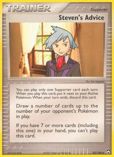 Steven's Advice Power Keepers Pokemon card