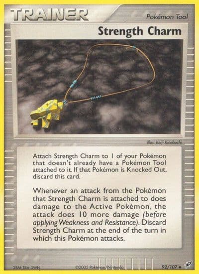 Strength Charm Deoxys Pokemon card