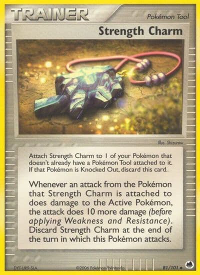 Strength Charm Dragon Frontiers Pokemon card