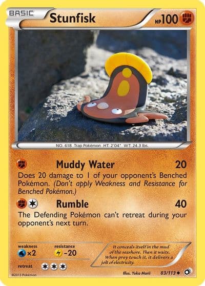 Stunfisk Legendary Treasures Pokemon card