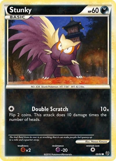 Stunky Undaunted Pokemon card