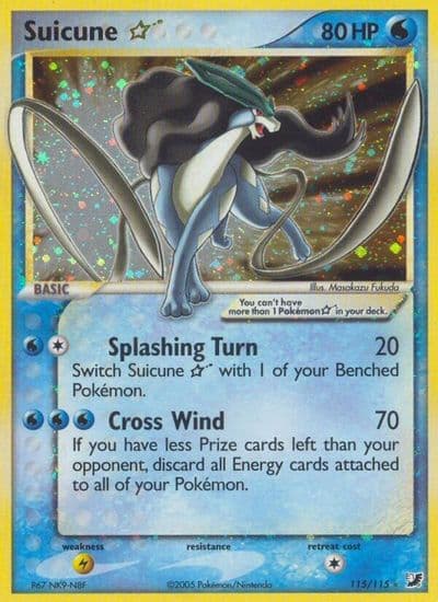 Suicune Star Unseen Forces Pokemon card