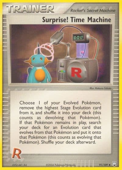Surprise! Time Machine Team Rocket Returns Pokemon card