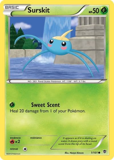 Surskit Plasma Blast Pokemon card