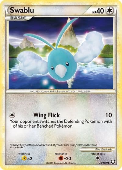 Swablu Triumphant Pokemon card
