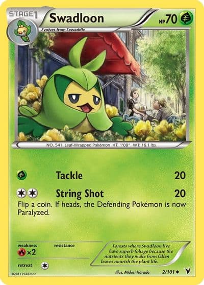 Swadloon Noble Victories Pokemon card