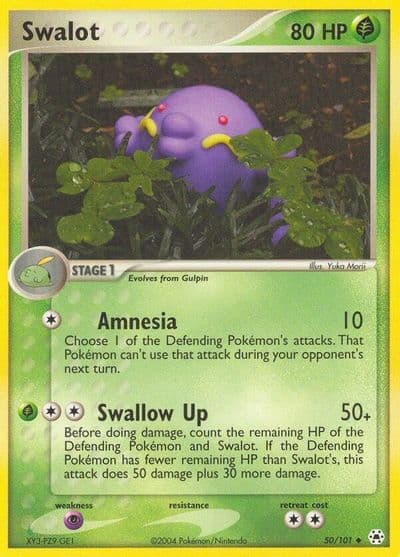 Swalot Hidden Legends Pokemon card