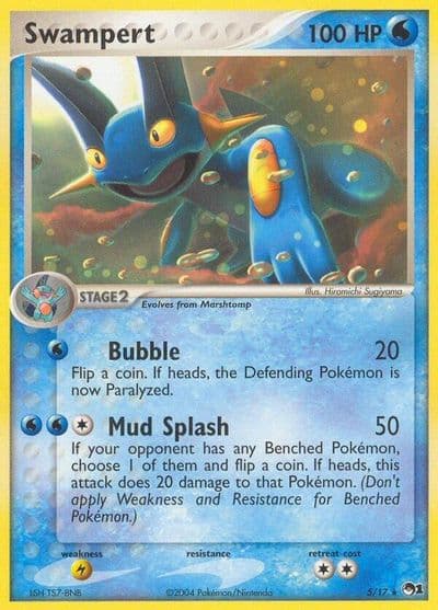 Swampert POP Series 1 Pokemon card