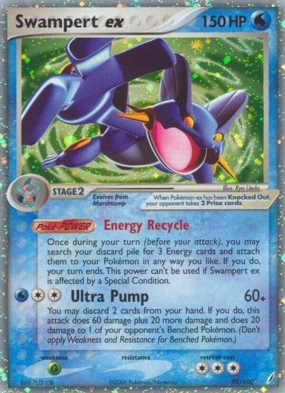 Swampert ex Crystal Guardians Pokemon card
