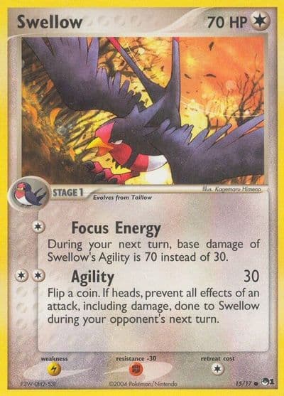 Swellow POP Series 1 Pokemon card