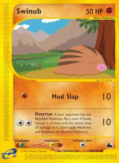 Swinub (108) Skyridge Pokemon card