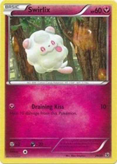 Swirlix Kalos Starter Set Pokemon card