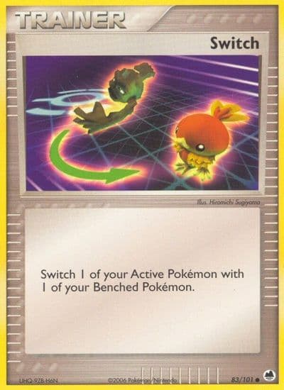 Switch Dragon Frontiers Pokemon card