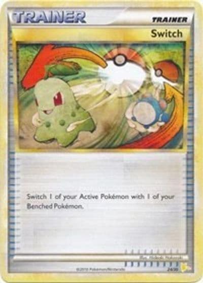 Switch (Raichu) HGSS Trainer Kit: Gyarados & Raichu Pokemon card