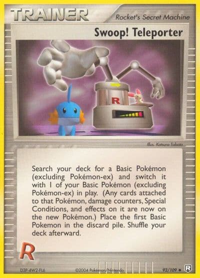 Swoop! Teleporter Team Rocket Returns Pokemon card