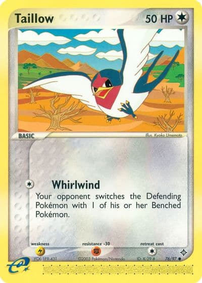 Taillow Dragon Pokemon card