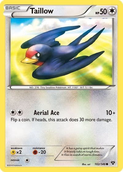 Taillow XY Base Set Pokemon card