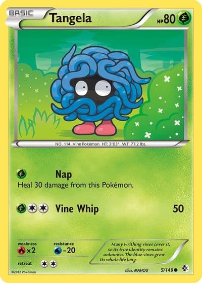 Tangela Boundaries Crossed Pokemon card