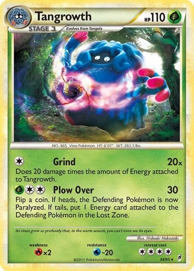 Tangrowth Call of Legends Pokemon card