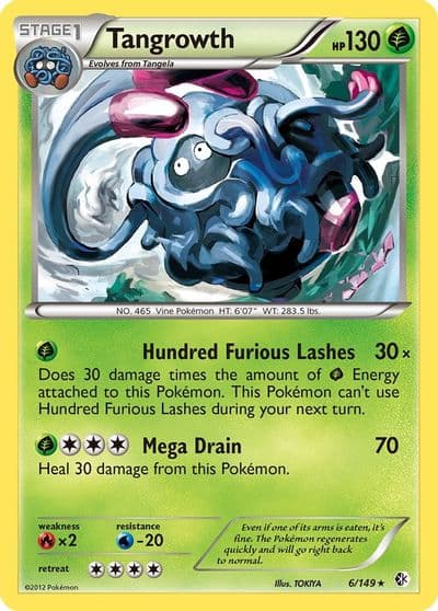 Tangrowth Boundaries Crossed Pokemon card