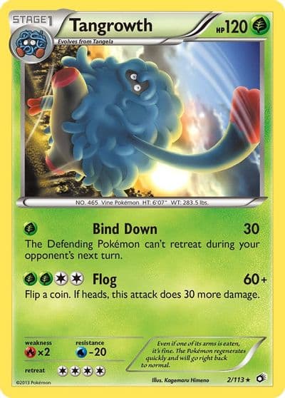 Tangrowth Legendary Treasures Pokemon card