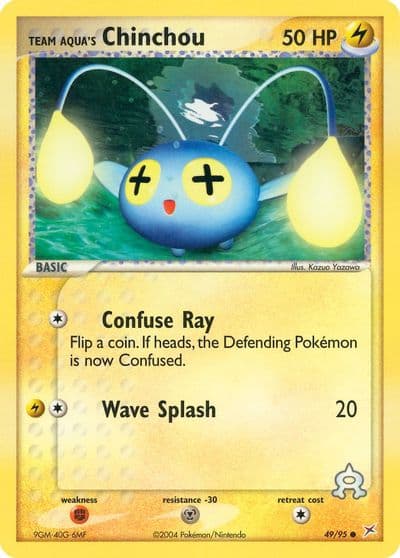 Team Aqua's Chinchou Team Magma vs Team Aqua Pokemon card