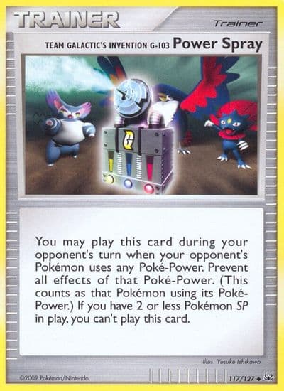 Team Galactic's Invention G-103 Power Spray Platinum Pokemon card