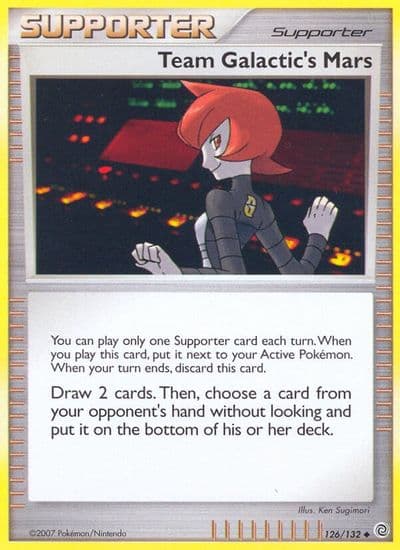 Team Galactic's Mars Secret Wonders Pokemon card