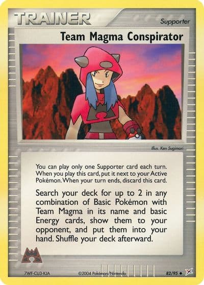 Team Magma Conspirator Team Magma vs Team Aqua Pokemon card